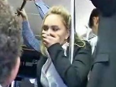 Cute Girl Is Fingered On The Bus